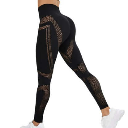 Seamless Mesh Yoga Pants – Women's High Waist Tights for Performance, Shop Women’s Activewear Australia at Layna.com.au