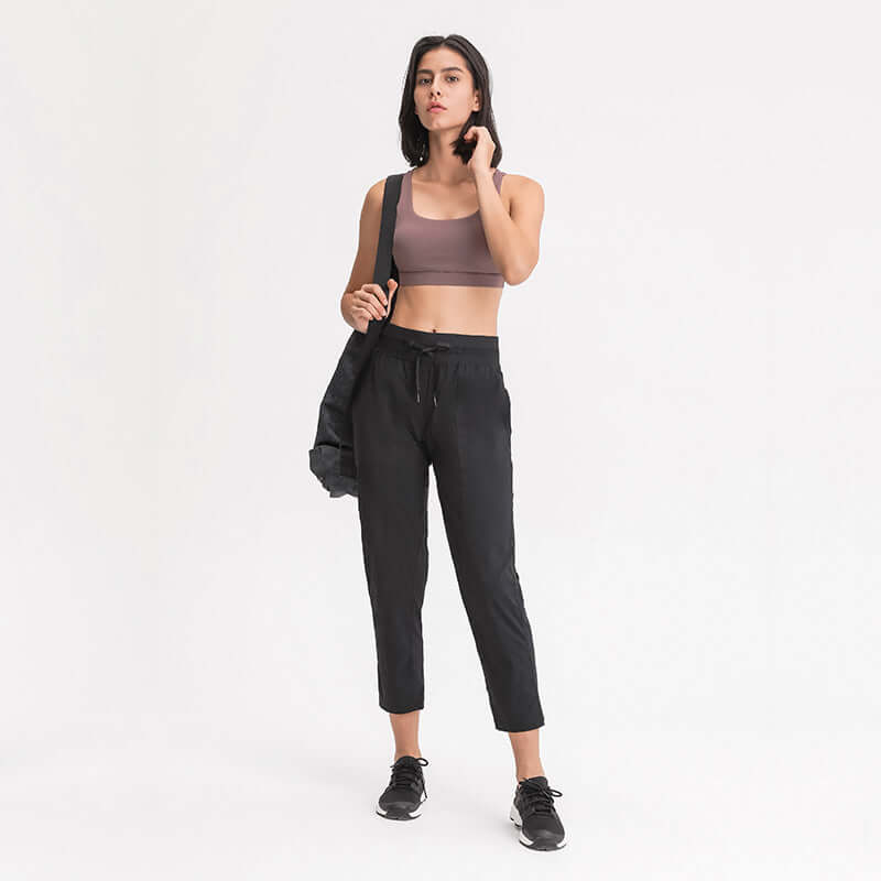 Women's Loose Straight Yoga Pants – Moisture-Wicking with Pockets, Shop Women’s Activewear Australia at Layna.com.au