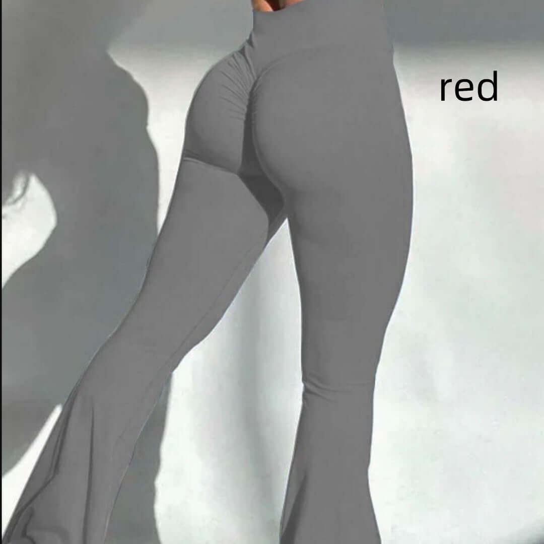 Black Compression Performance Leggings – Quick-Dry, High-Waisted in a stylish grey color