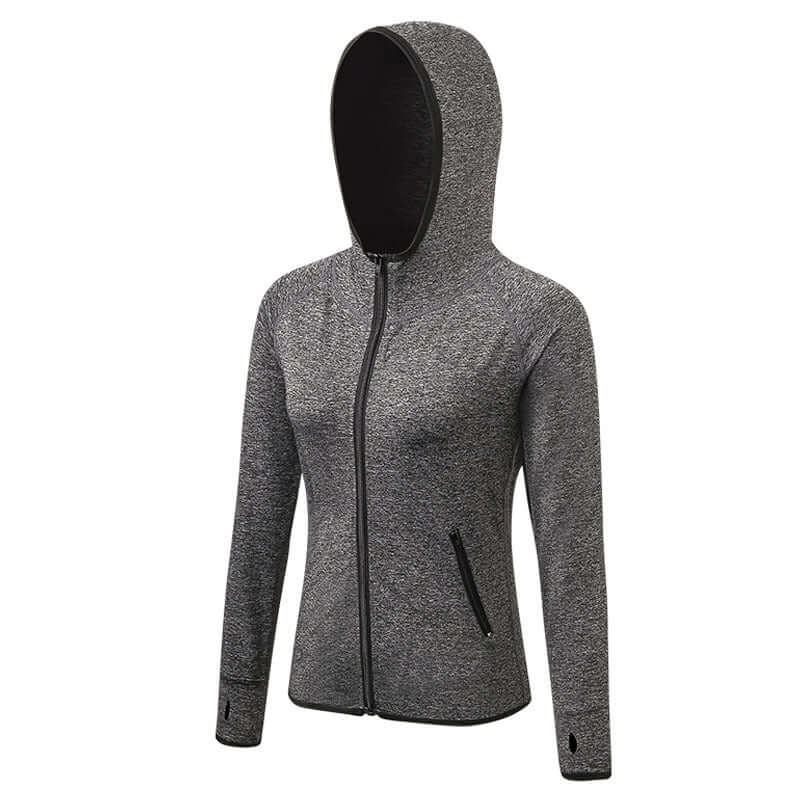 Fitness Yoga Training Running Color Matching Zipper Hoodie Quick Drying Jacket, Shop Women’s Activewear Australia at Layna.com.au