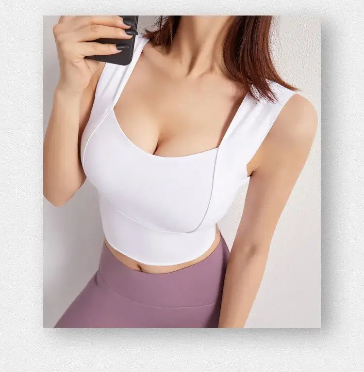 Women's Yoga Crop Top Sports Bra – Push-Up, Breathable & Supportive, Shop Women’s Activewear Australia at Layna.com.au