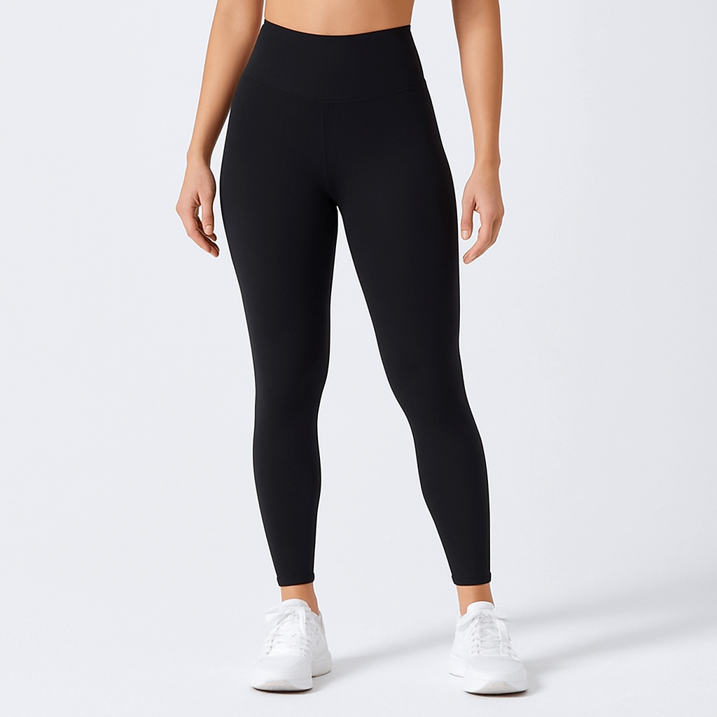 Black Nude Feel Fitness Pants – Quick-Dry, Second-Skin Fit for women.
