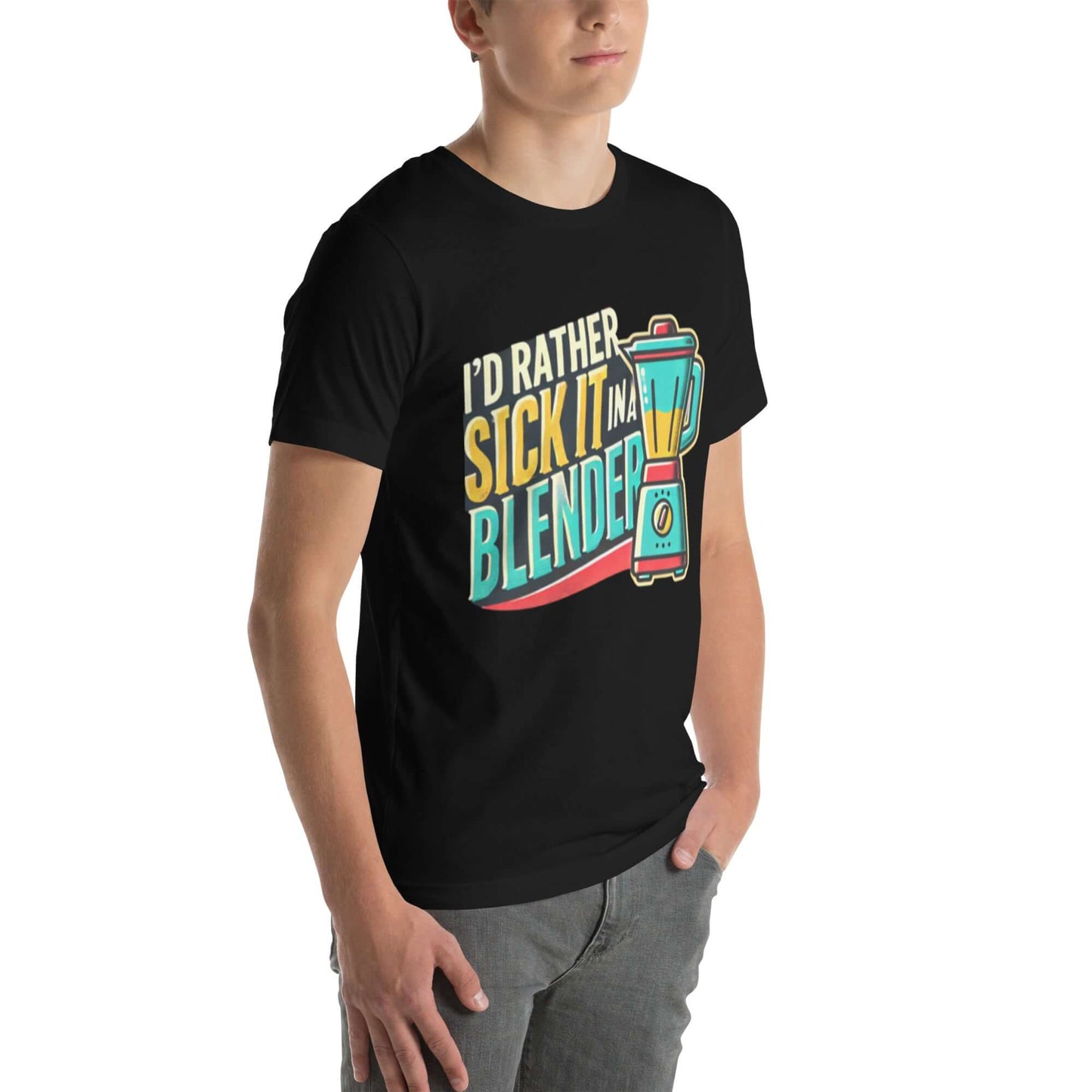 I'd rather stick it in a blender t-shirt | Mens,T-shirt,T-shirts,Unisex