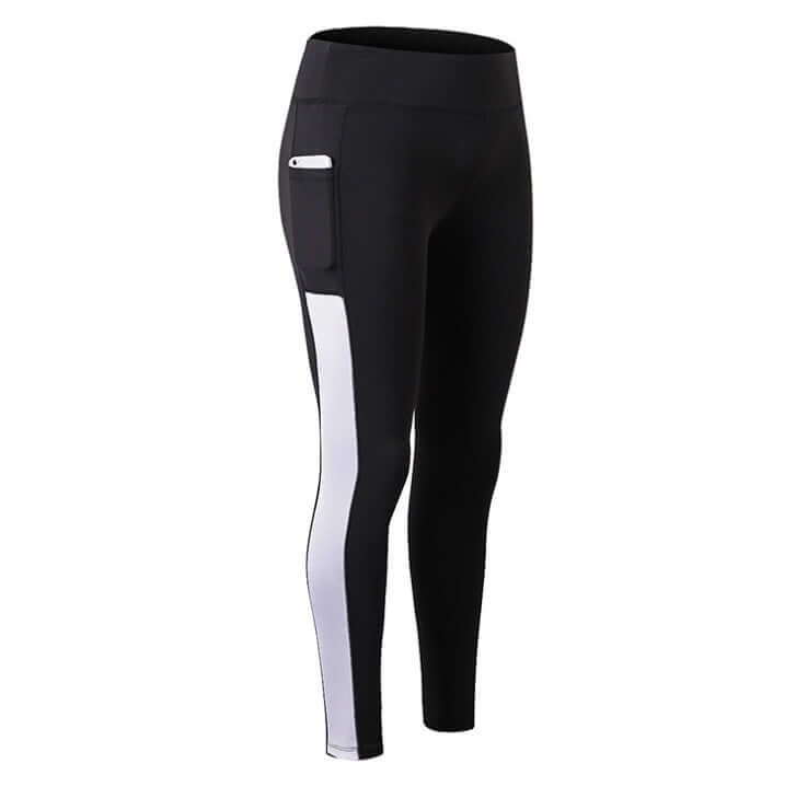 High-waisted seamless yoga leggings for women with pocket, perfect for fitness and comfort.
