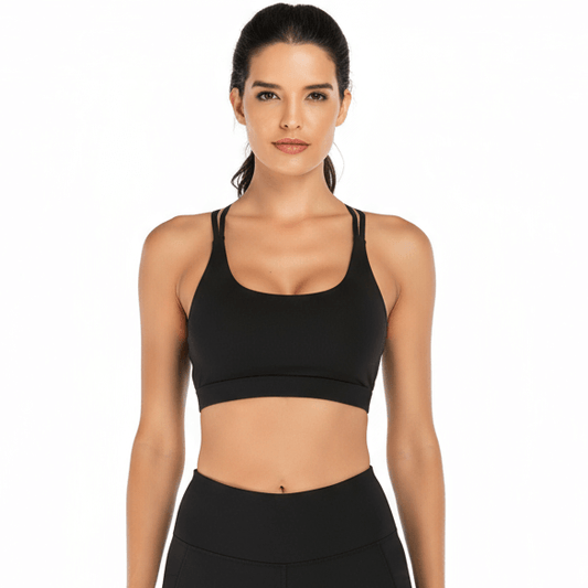 High Impact Sports Bra – Supportive & Shockproof in black for women’s activewear, perfect for workouts.