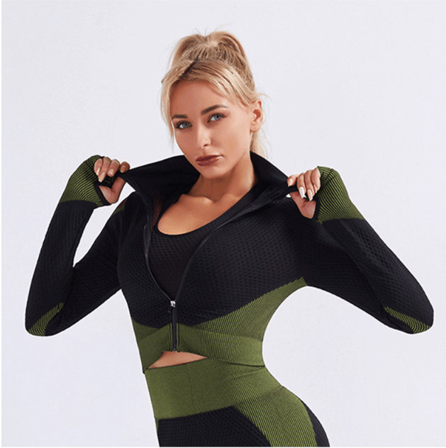 Shark Seamless Exercise Gym Wear Women's Long Sleeve Top, Shop Women’s Activewear Australia at Layna.com.au