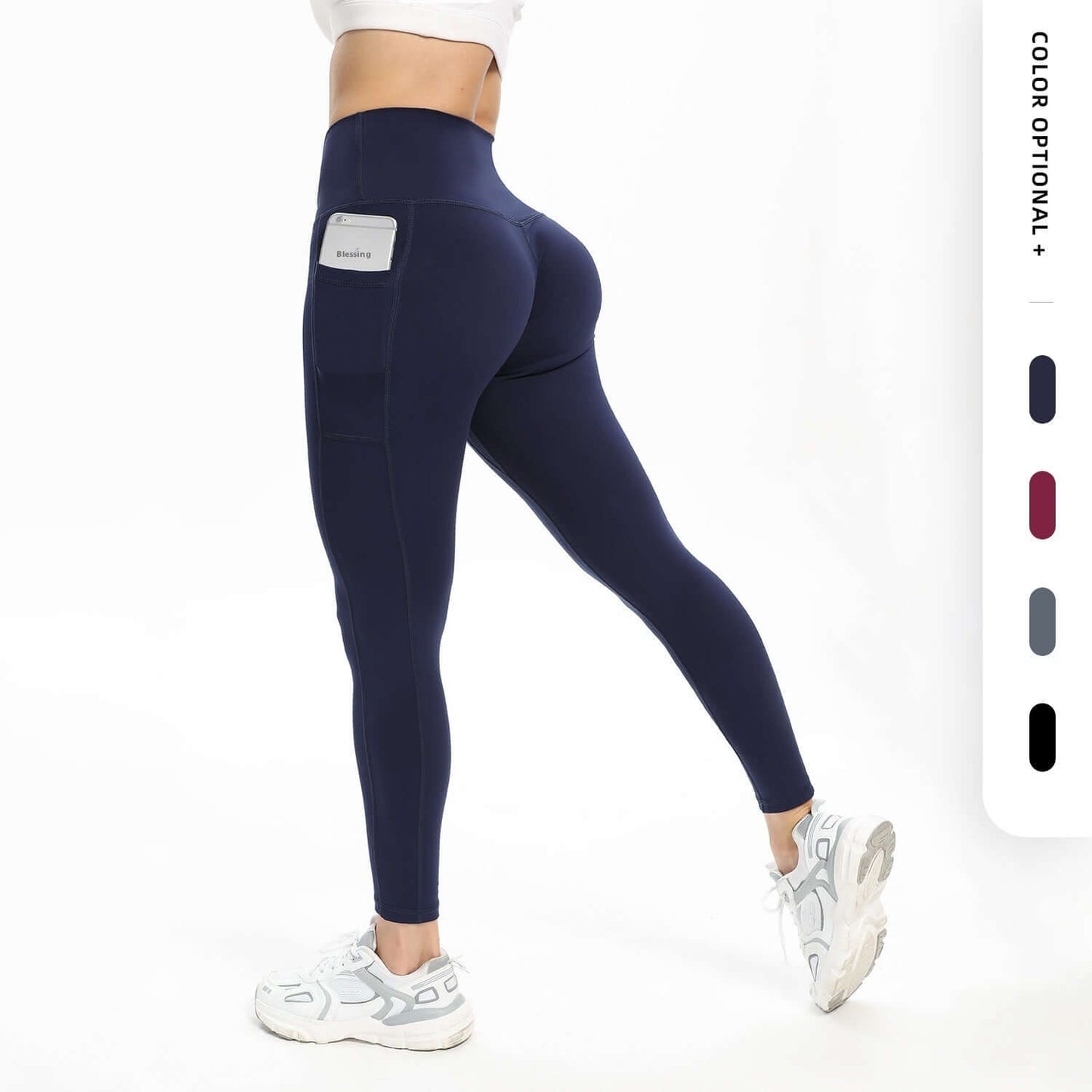 Women's Slim-fit Pocket High Waist Workout Sports Yoga Pants, Shop Women’s Activewear Australia at Layna.com.au