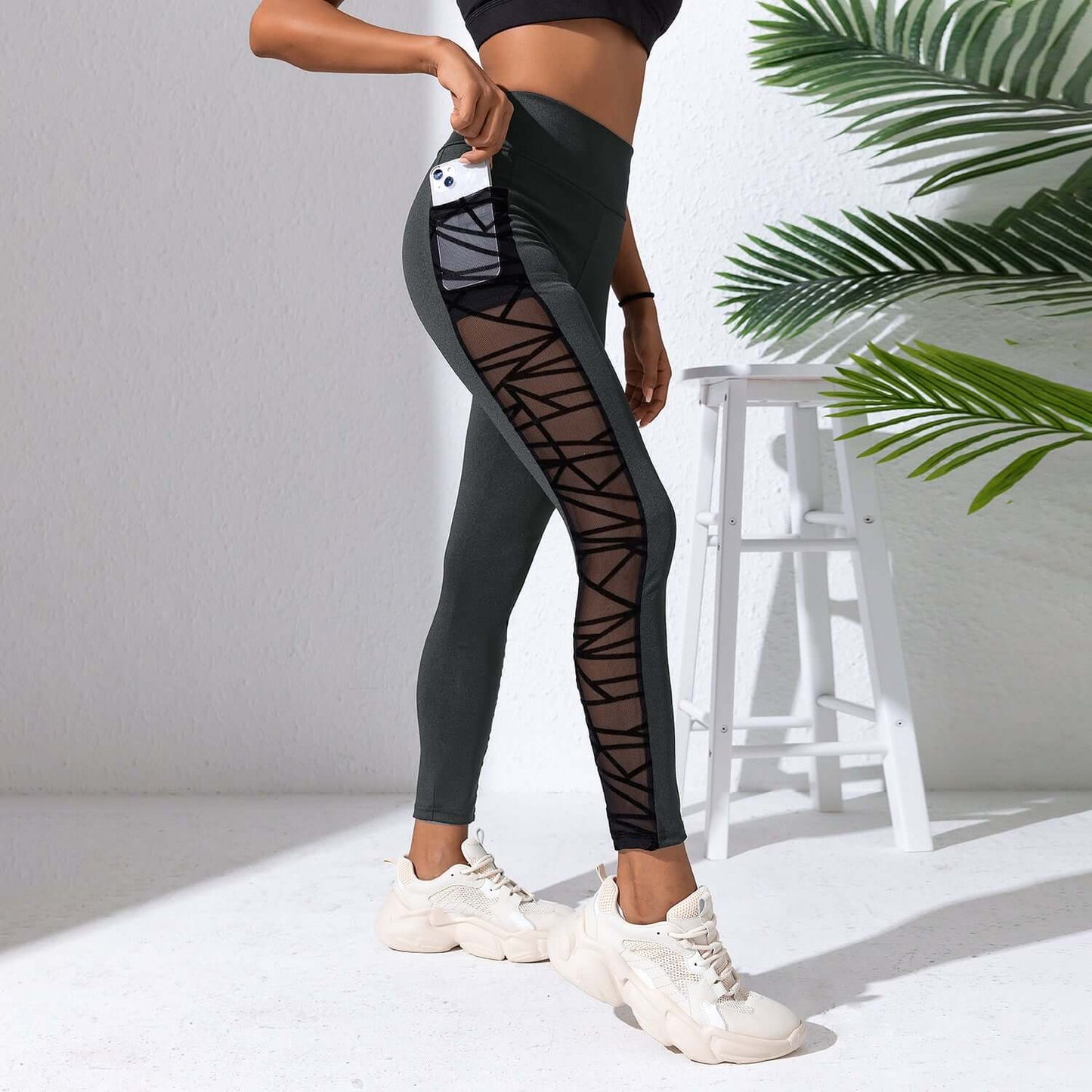Compression Yoga Leggings – Plus Size, Mesh Panels, Sculpting Fit, Shop Women’s Activewear Australia at Layna.com.au