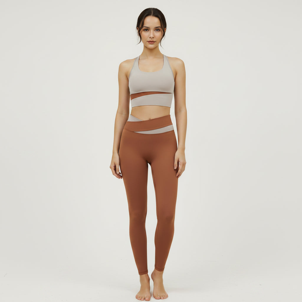 Women’s Contrast Color Yoga Set – Quick-Drying Activewear, Shop Women’s Activewear Australia at Layna.com.au