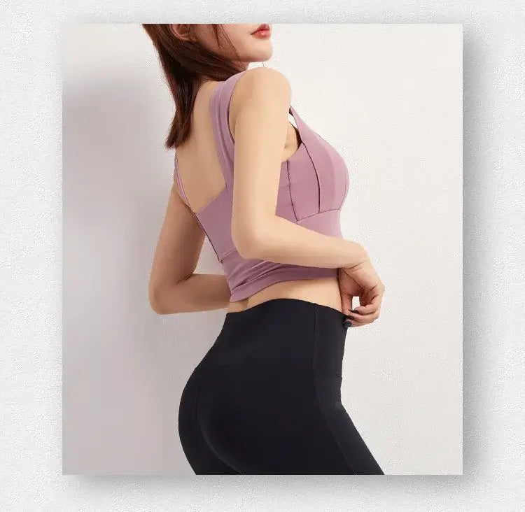 Women's Yoga Crop Top Sports Bra – Push-Up, Breathable & Supportive, Shop Women’s Activewear Australia at Layna.com.au