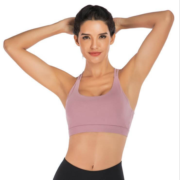 Black High Impact Sports Bra – Shockproof, Breathable Support on model showcasing active lifestyle