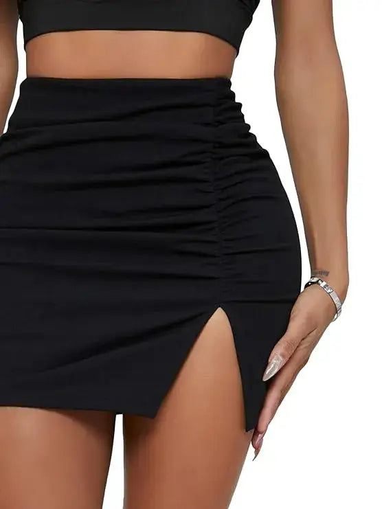 Mini Skirt Short Summer Women's Slit | Clothing,New arrivals,Skirt,Women