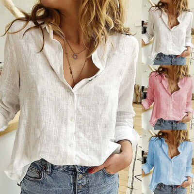 Loose Button Lapel Cardigan Top | Shop Now at Layna.com.auCasual,Clothing,New arrivals,Top,WomenLayna.com.au