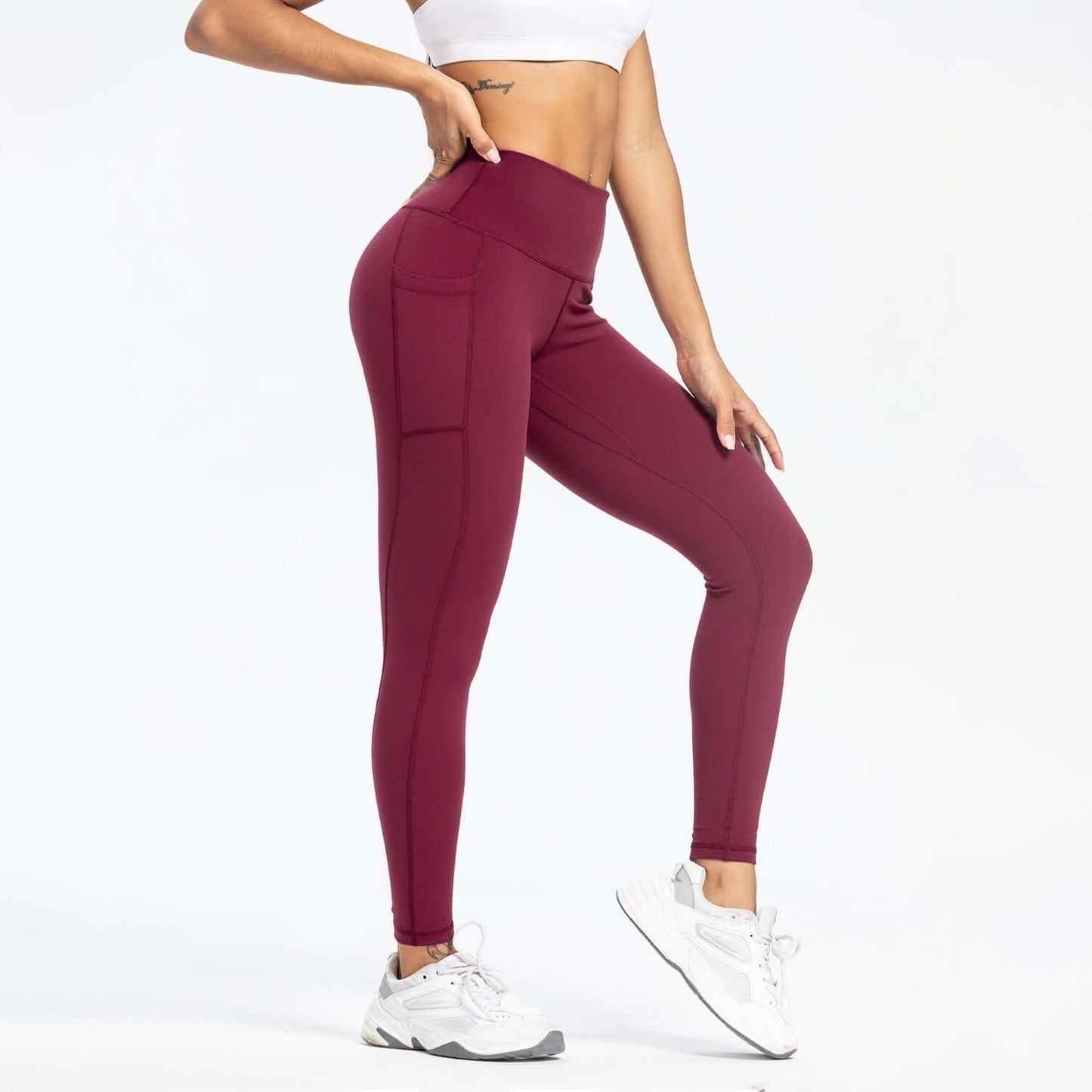 Women's Slim-fit Pocket High Waist Workout Sports Yoga Pants, Shop Women’s Activewear Australia at Layna.com.au