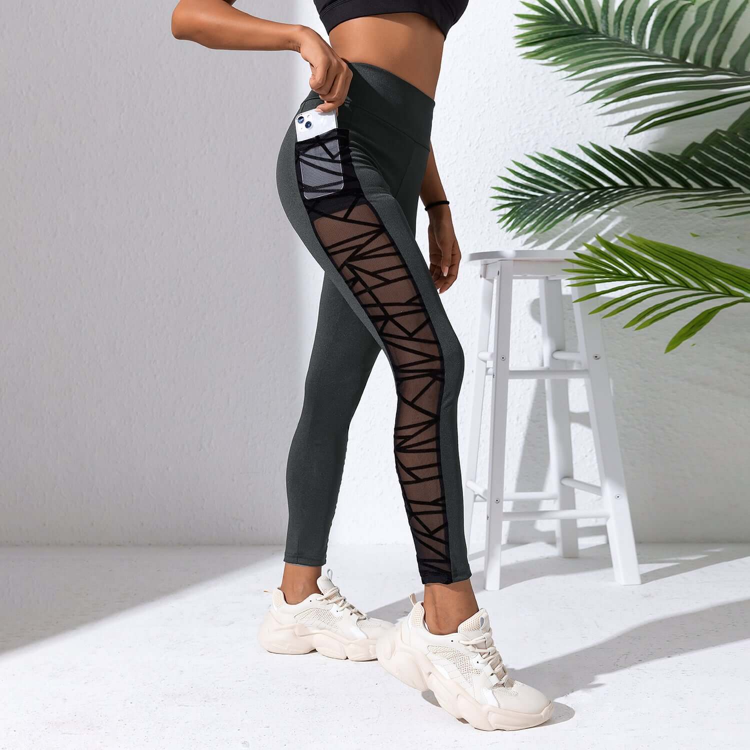 Compression Yoga Leggings – Plus Size, Mesh Panels, Sculpting Fit, Shop Women’s Activewear Australia at Layna.com.au