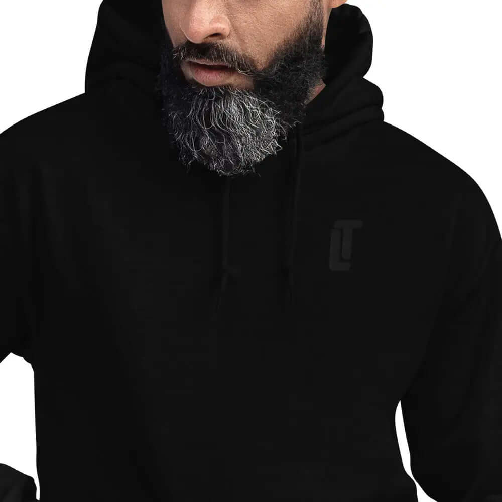 Black on Black LT hoodie | Shop Now at Layna.com.auActive,Beer,Black on Black,Clothing,Layna,LT,Mens,Sports,Top,Workout
