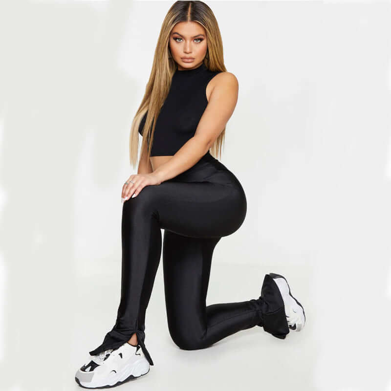 Stretch Sports Running High Waist Tight Black Ankle-length Pants, Shop Women’s Activewear Australia at Layna.com.au