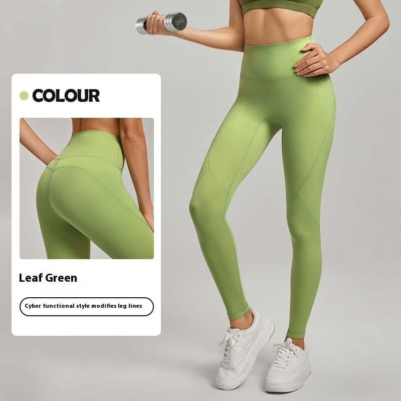 High-Waisted Contrast Yoga Pants – Hip-Lifting, Antibacterial, Outdoor Activewear, Shop Women’s Activewear Australia at Layna.com.au