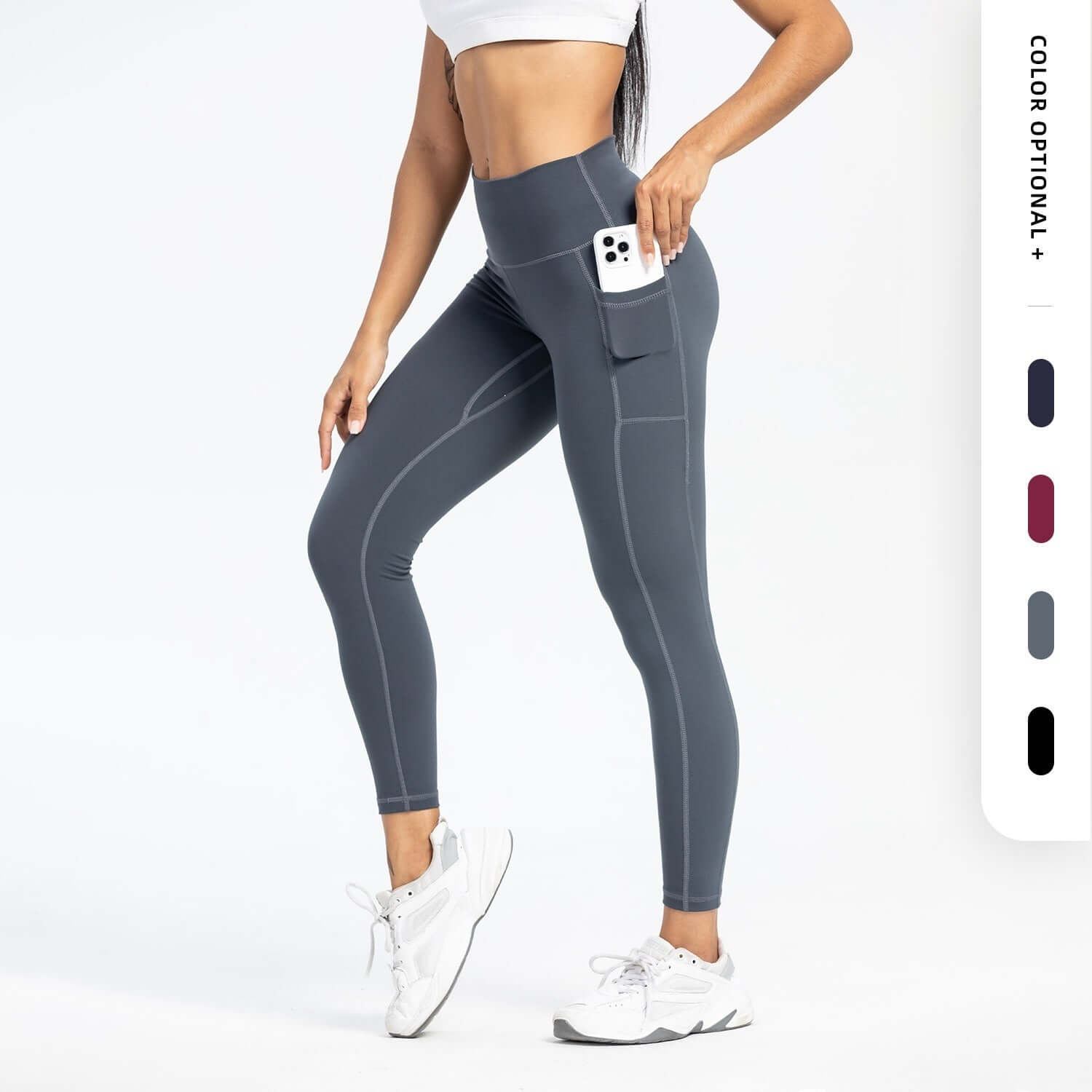 Women's Slim-fit Pocket High Waist Workout Sports Yoga Pants, Shop Women’s Activewear Australia at Layna.com.au