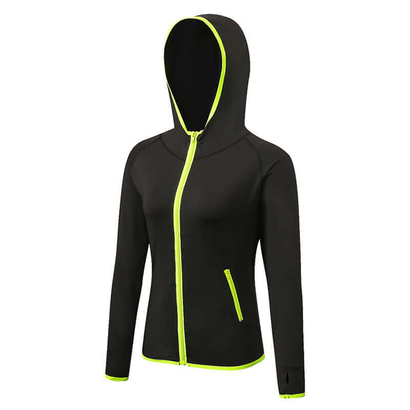 Fitness Yoga Training Running Color Matching Zipper Hoodie Quick Drying Jacket, Shop Women’s Activewear Australia at Layna.com.au