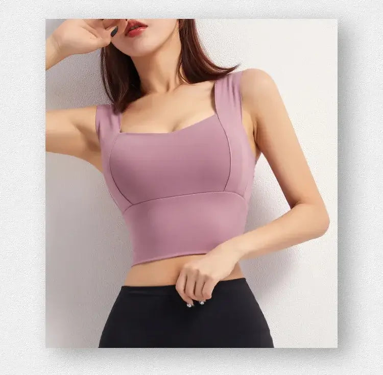 Women's Yoga Crop Top Sports Bra – Push-Up, Breathable & Supportive, Shop Women’s Activewear Australia at Layna.com.au