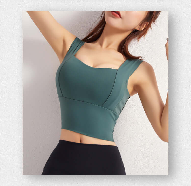 Women's Yoga Crop Top Sports Bra – Push-Up, Breathable & Supportive, Shop Women’s Activewear Australia at Layna.com.au