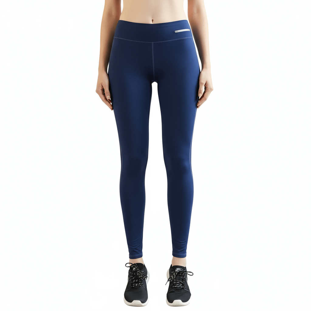 Sports Gym Running Leggings – Women’s Nylon-Spandex in navy color, perfect for workouts by Layna Activewear Australia.