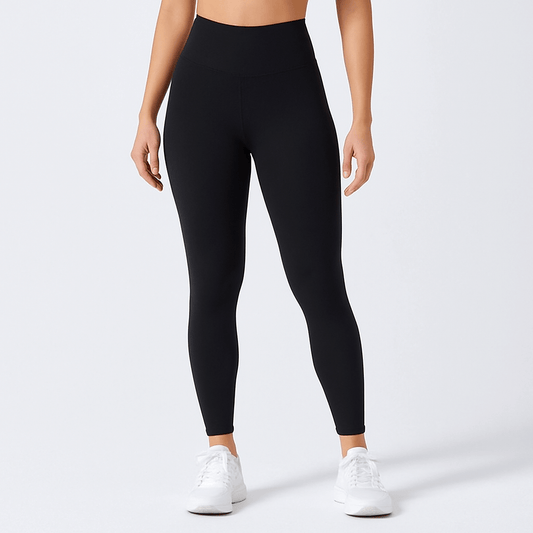 Black Nude Feel Fitness Pants – Quick-Dry, Second-Skin Fit for women.