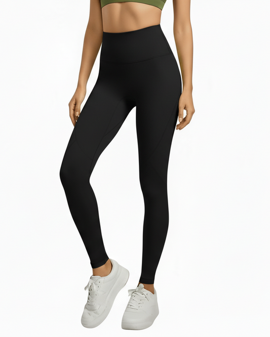 Contrast Yoga Pants – High-Waisted, Sculpting Fit